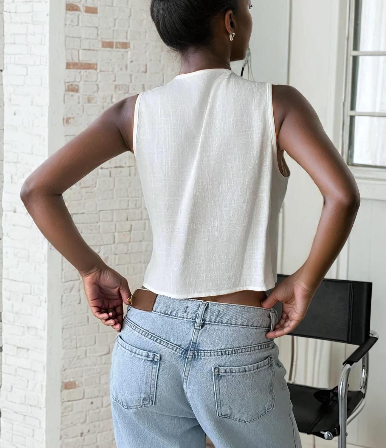 Front Tie Top Sewing Pattern | Tie Top Pattern | Vest Pattern | Summer Top sewing pattern | Women Sewing Patterns | Beginner Vest Pattern