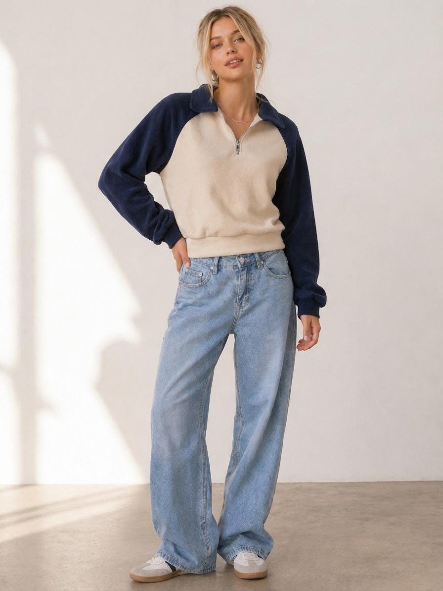 Raglan Sweatshirt Pattern, Women Sweater Pattern, Zip Up Sweater Pattern, Women Sewing Pattern, Beginner Sewing Pattern Sweatshirt