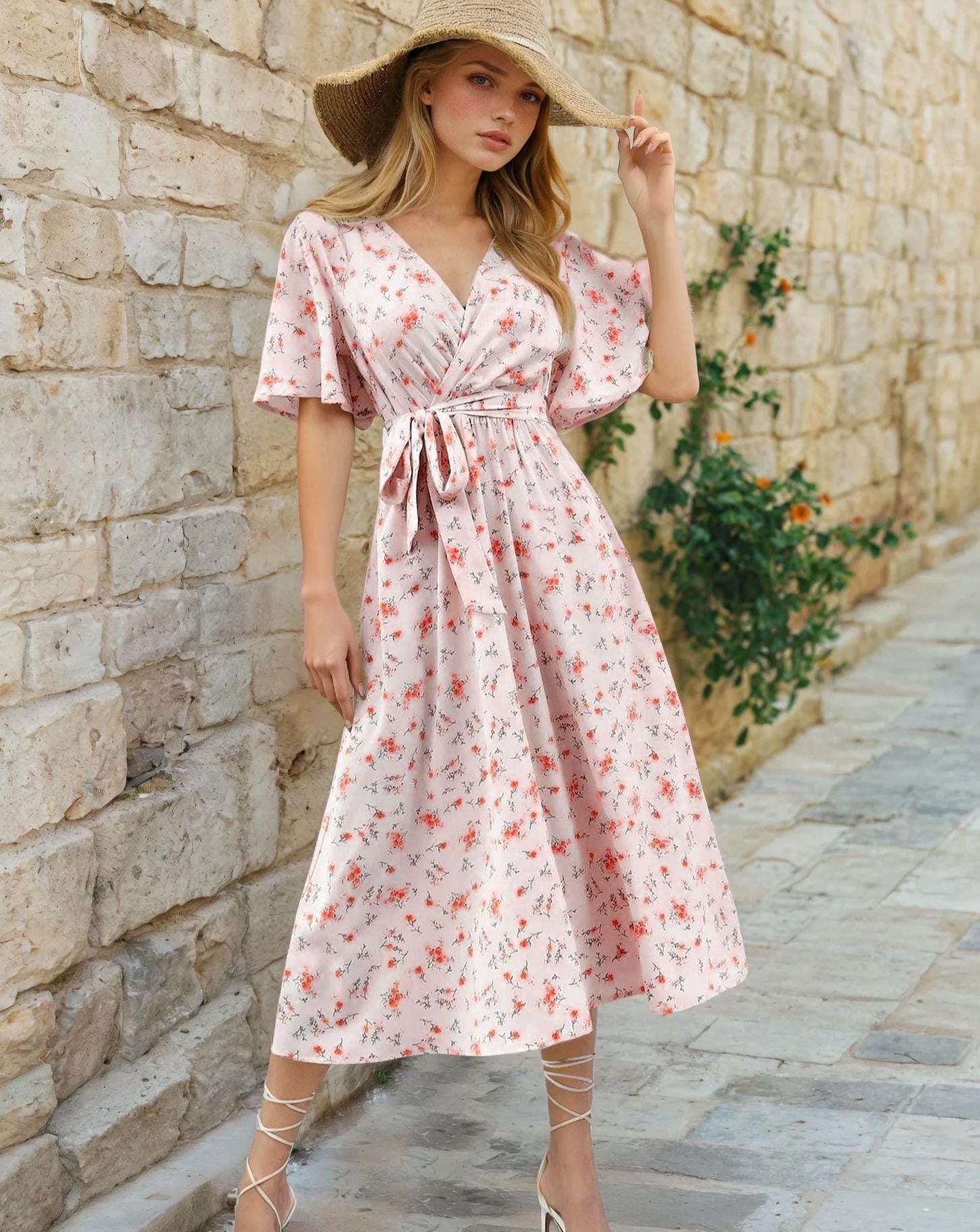 Maxi Dress Sewing Pattern | Wrap Dress Pattern |Summer Dress Pattern | Women Sewing Pattern | Women Dress | Sewing Patterns for Women Dress