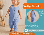 Overalls Sewing Pattern for Kids, Overalls Pattern, Kids Pattern, Jumpsuit Pattern, Beginner Pattern, Sewing Pattern Toddlers, Baby Pattern