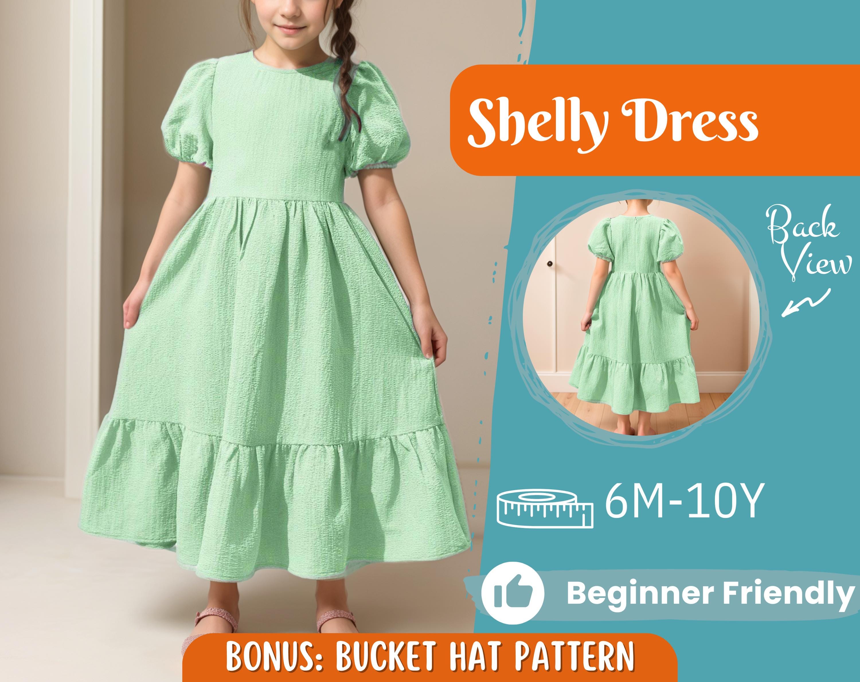 Dress Sewing Pattern for Kids, Dress Pattern, Kids Pattern, Summer Dress Pattern, Beginner Pattern, Sewing Pattern Toddlers, PDF Pattern