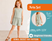 Top and Shorts Pattern for Kids, Top Pattern, Kids Pattern, PDF Pattern, Beginner Pattern, Sewing Pattern Toddlers, Shorts Pattern, Easy Top