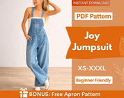 Joy Jumpsuit Sewing Pattern | Overalls Sewing Patterns | Women Pattern| Jumpsuit Pattern | Romper Pattern