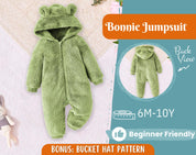 Jumpsuit Sewing Pattern for Kids, Hooded Jumpsuit, Kids Pattern, PDF Pattern, Beginner Pattern, Sewing Pattern Toddlers, Teddy Jumpsuit