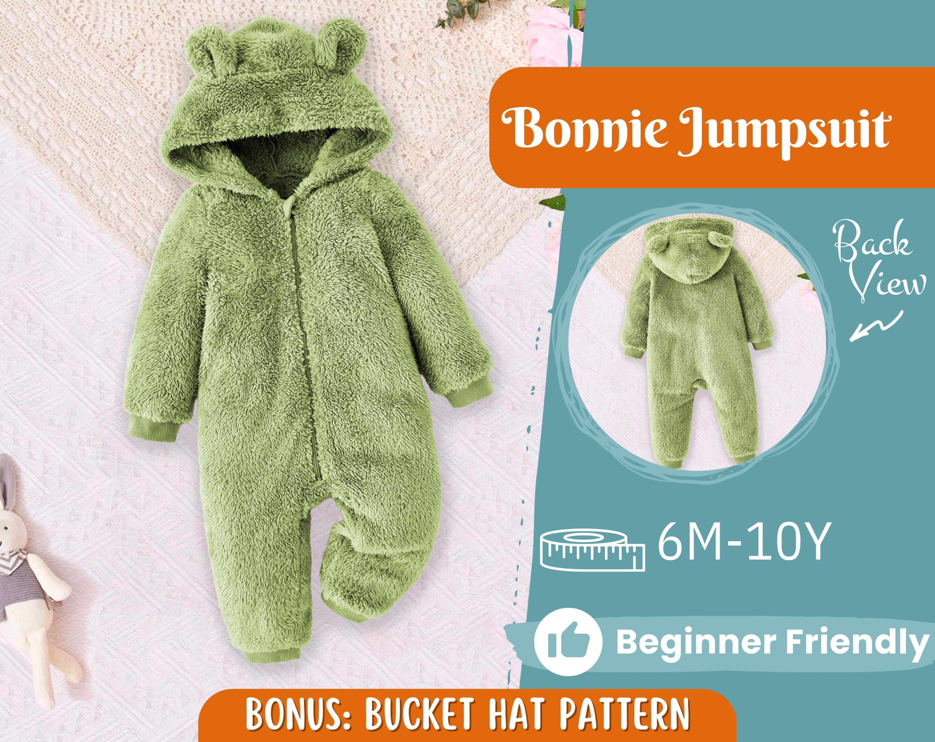 Jumpsuit Sewing Pattern for Kids, Hooded Jumpsuit, Kids Pattern, PDF Pattern, Beginner Pattern, Sewing Pattern Toddlers, Teddy Jumpsuit
