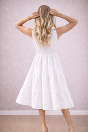 Elodie Dress Pattern | Dress Sewing Pattern | Sewing Pattern for Women | Tiered Dress | Sleeveless Dress | Beginner Sewing Pattern Dress