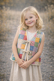 Quilted Vest Sewing Pattern for Kids, Front Lace Vest, Kids Pattern, PDF Pattern, Beginner Pattern, Sewing Pattern Toddlers, Quilted Pattern