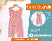 Overalls Sewing Pattern for Kids, Overalls Pattern, Kids Pattern, Jumpsuit Pattern, Beginner Pattern, Sewing Pattern Toddlers, Baby Pattern