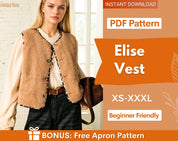 Teddy Vest Sewing Pattern | Top Pattern | Vest Pattern | Top sewing pattern | Women Sewing Patterns | Teddy Vest Women Pattern