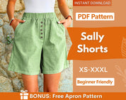 Bermuda Shorts for Women Pattern | Women Shorts Pattern | Beginner Shorts Pattern | Elastic Waistband Shorts | Wide Leg Shorts Patterns