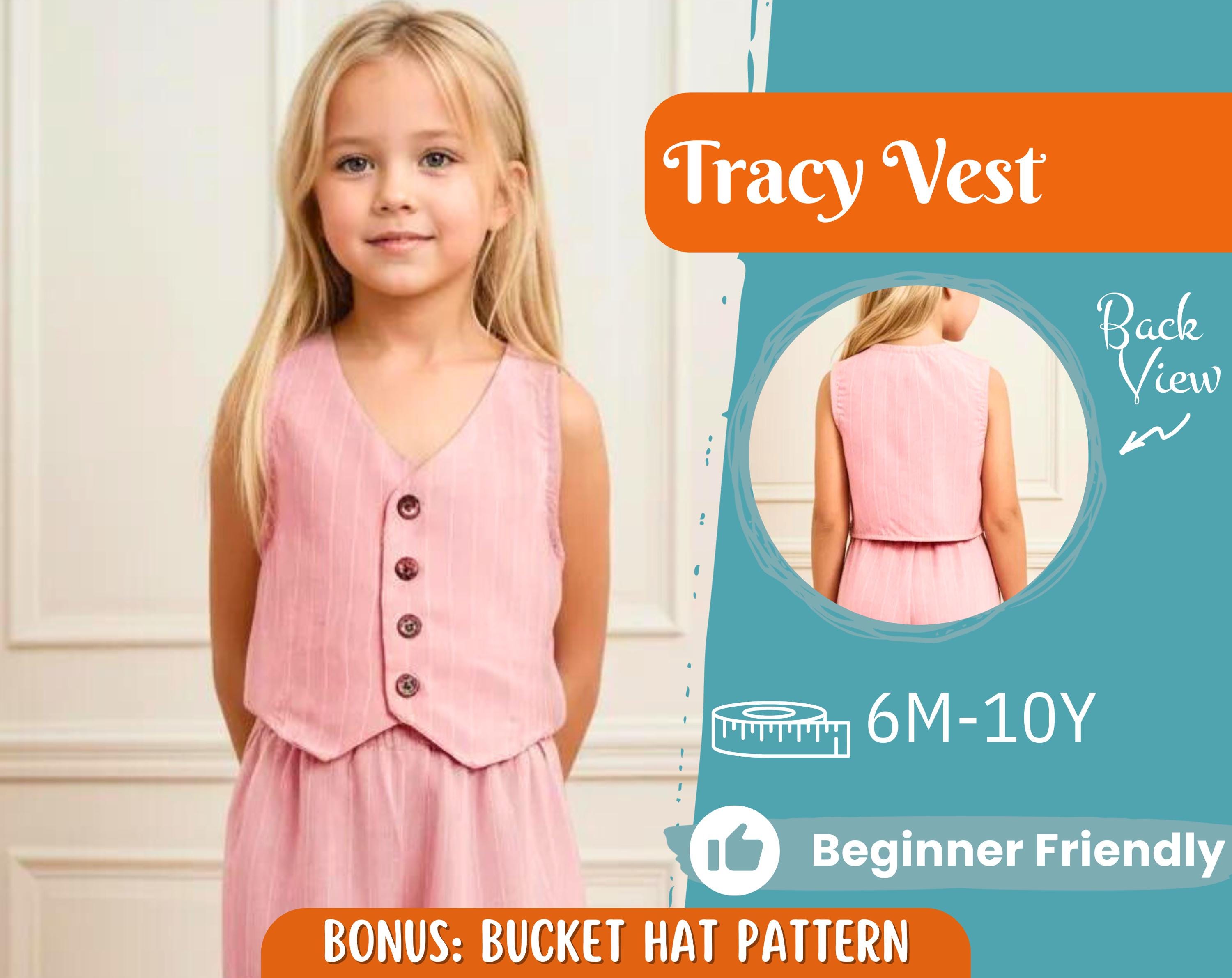 Vest Sewing Pattern for Kids, Kids Vest, Kids Pattern, PDF Pattern, Beginner Pattern, Sewing Pattern Toddlers, Kids Elegant Vest Pattern