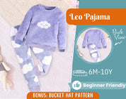 Pajama Sewing Pattern for Kids, Sweatshirt Pattern, Kids Pattern, PDF Pattern, Beginner Pattern, Sewing Pattern Toddlers, Pants Pattern