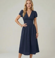 Aurora Dress Sewing Pattern | Dress with Pockets | Linen Dress Sewing Pattern | Women Patterns | Summer Dress | Halter Women Dress