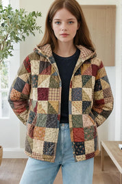 Quilted Jacket with Hoodie Sewing Pattern | Quilted Jacket Pattern | Sewing Patterns | Quilted Sewing Pattern | Hooded Jacket | Women Jacket