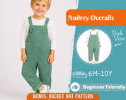 Overalls Sewing Pattern for Kids, Overalls Pattern, Kids Pattern, Jumpsuit Pattern, Beginner Pattern, Sewing Pattern Toddlers, Baby Pattern