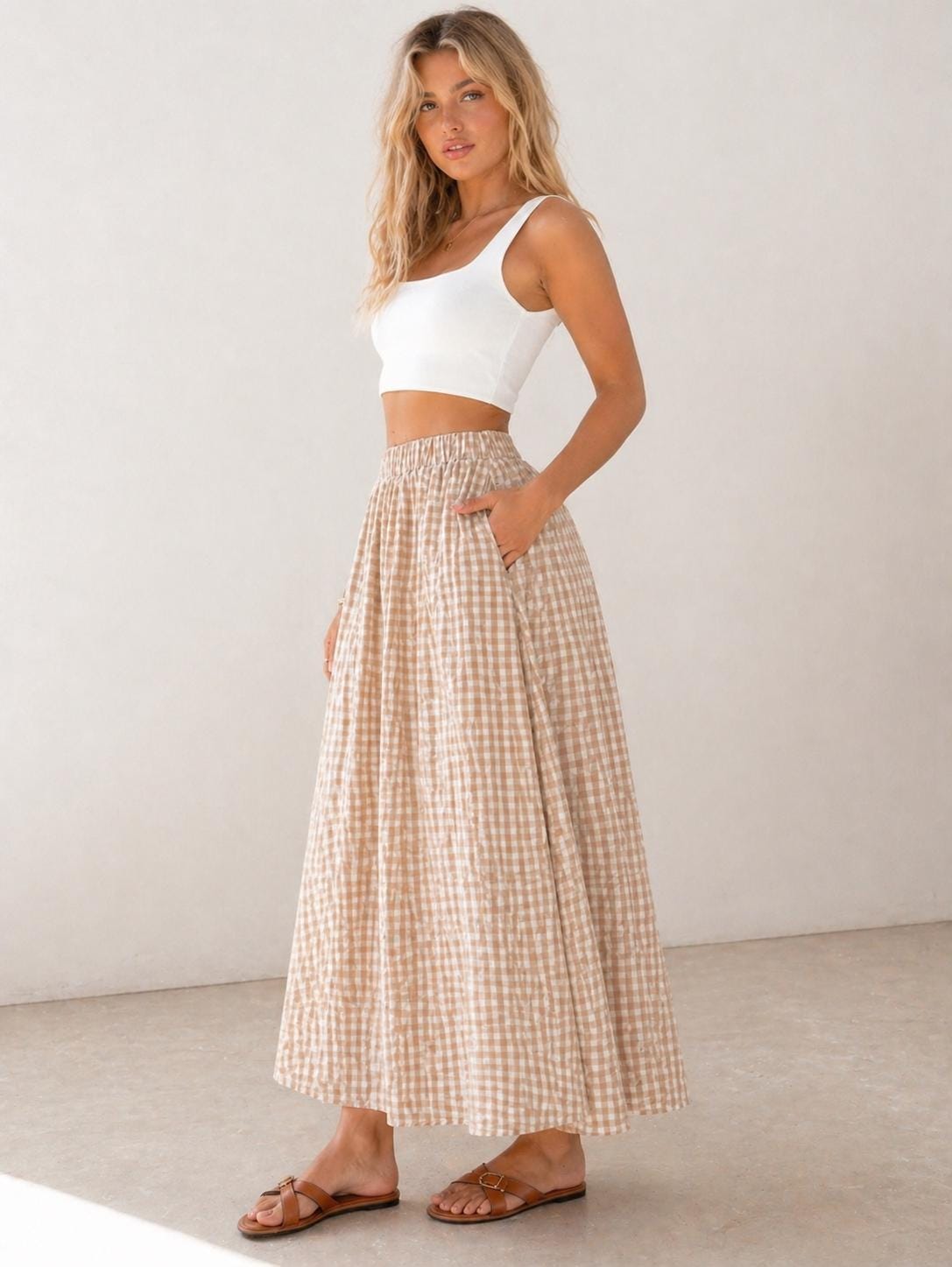 Easy Skirt with Pockets Sewing Pattern | Maxi Skirt Pattern | Women Skirt Pattern | Sewing Patterns | Women Sewing Pattern, Skirt Pockets
