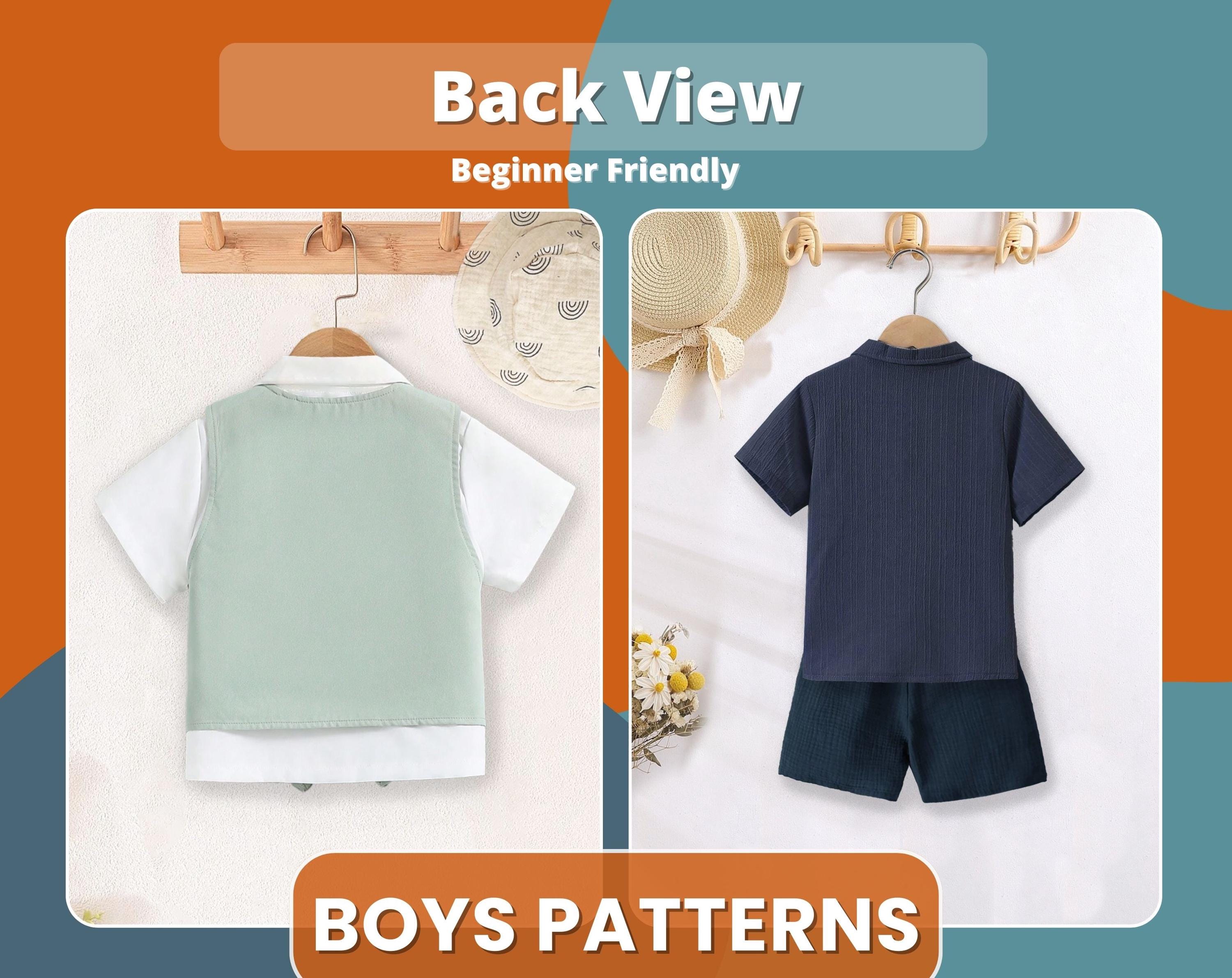 Sewing Patterns for Boys, Sewing Patterns, Kids Patterns, Top Pattern, Boys Pattern, Baby Patterns, Beginner Kids Pattern, Beginner Patterns