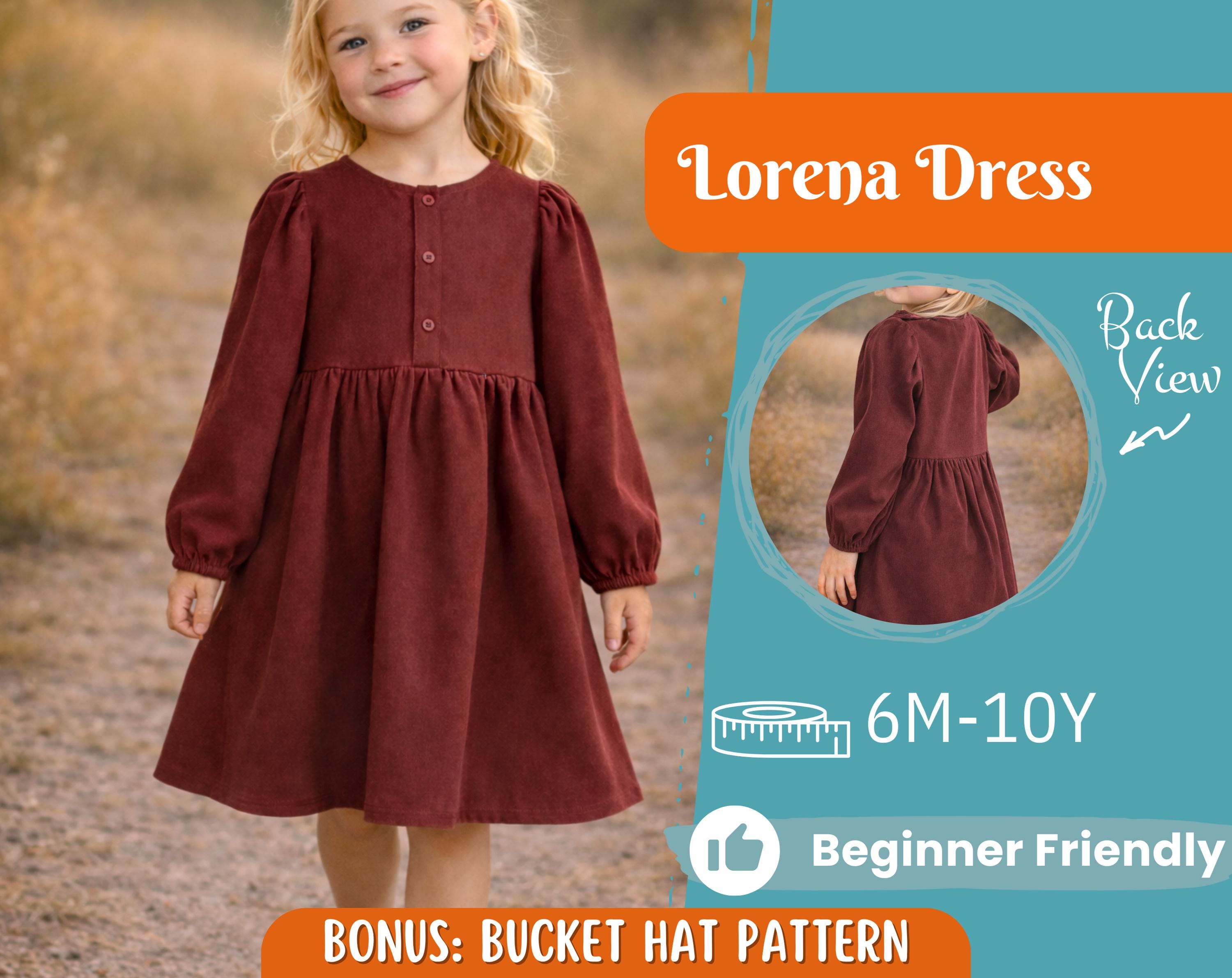 Dress Sewing Pattern for Kids, Dress Pattern, Kids Pattern, Easy PDF Pattern, Beginner Pattern, Sewing Pattern Toddlers, Girl Pattern