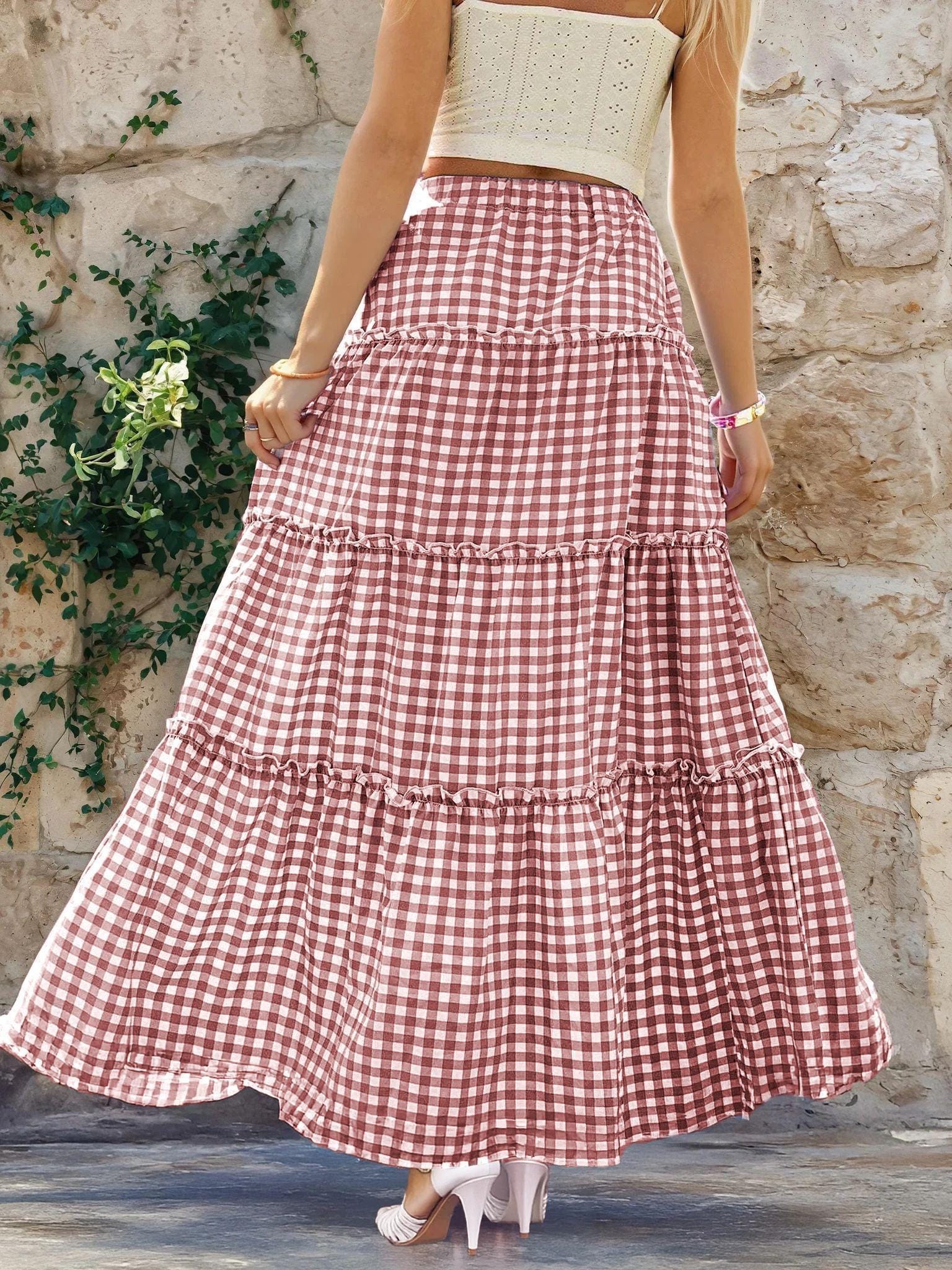 Maxi Skirt Pattern | Skirt Sewing Pattern | Women Skirt Pattern | Sewing Patterns | Women Sewing Pattern, Long Skirt Pattern, Tiered Skirt