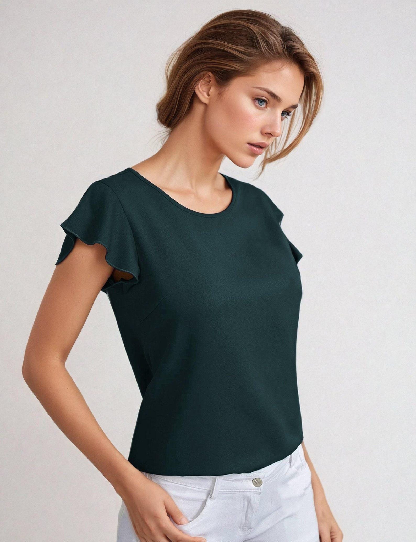 Women Blouse Sewing Pattern PDF, Top Blouse Pattern, Ruffled Blouse Pattern, Top sewing pattern, woman blouse pattern PDF, Digital Pattern
