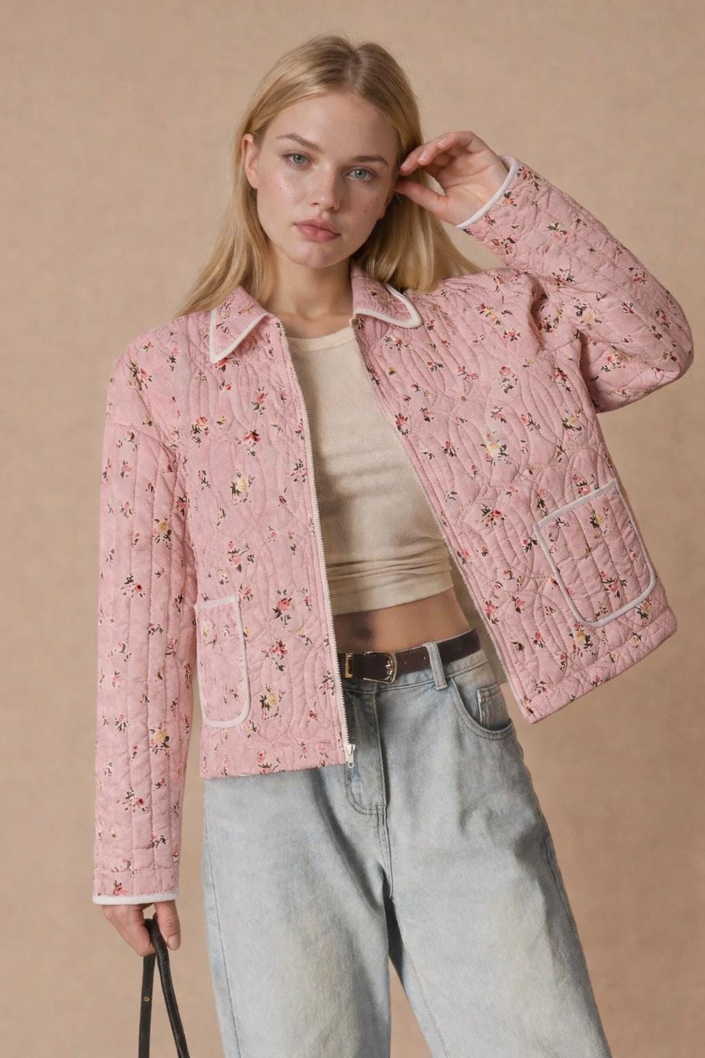 Zip Up Jacket Sewing Pattern for Women | Quilted Pattern | Sewing Patterns | Quilted Jacket Pattern | Pattern Jacket Coat | Beginner Jacket