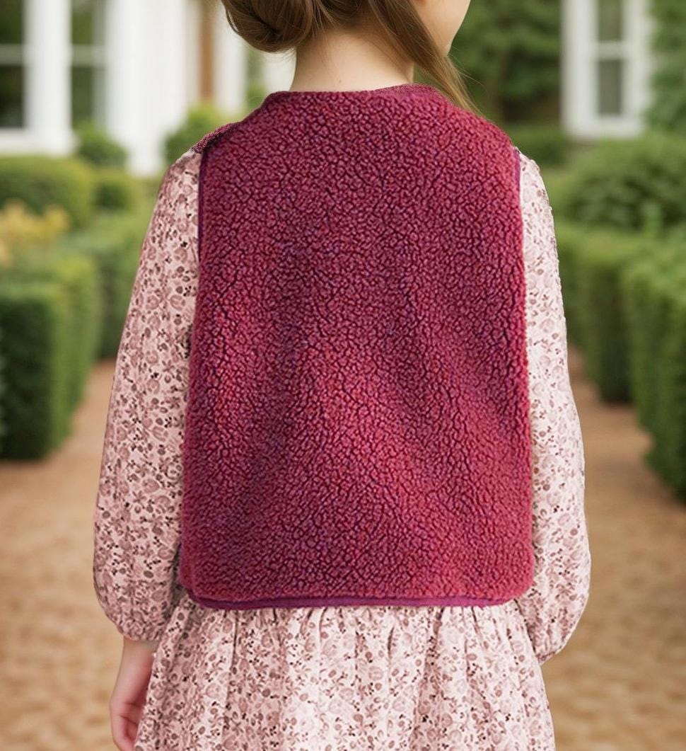 Vest Sewing Pattern for Kids, Teddy Vest Pattern, Kids Pattern, PDF Pattern, Beginner Pattern, Sewing Pattern Toddlers, Kids Vest Pattern