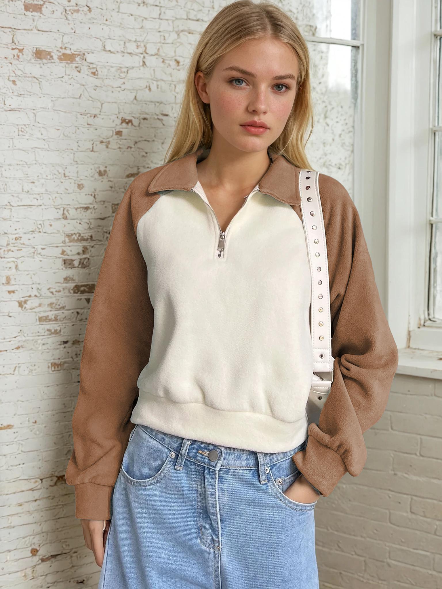 Raglan Sweatshirt Pattern for Women, Women Sweater Pattern, Zip Up Sweater Pattern, Women Sewing Pattern, Beginner Sewing Pattern Sweatshirt
