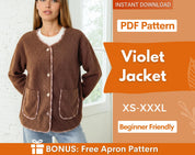 Jacket Sewing Pattern for Women | Coat Pattern | Sewing Patterns | Jacket Pattern | Women Sewing Pattern Jacket Coat | Beginner Jacket