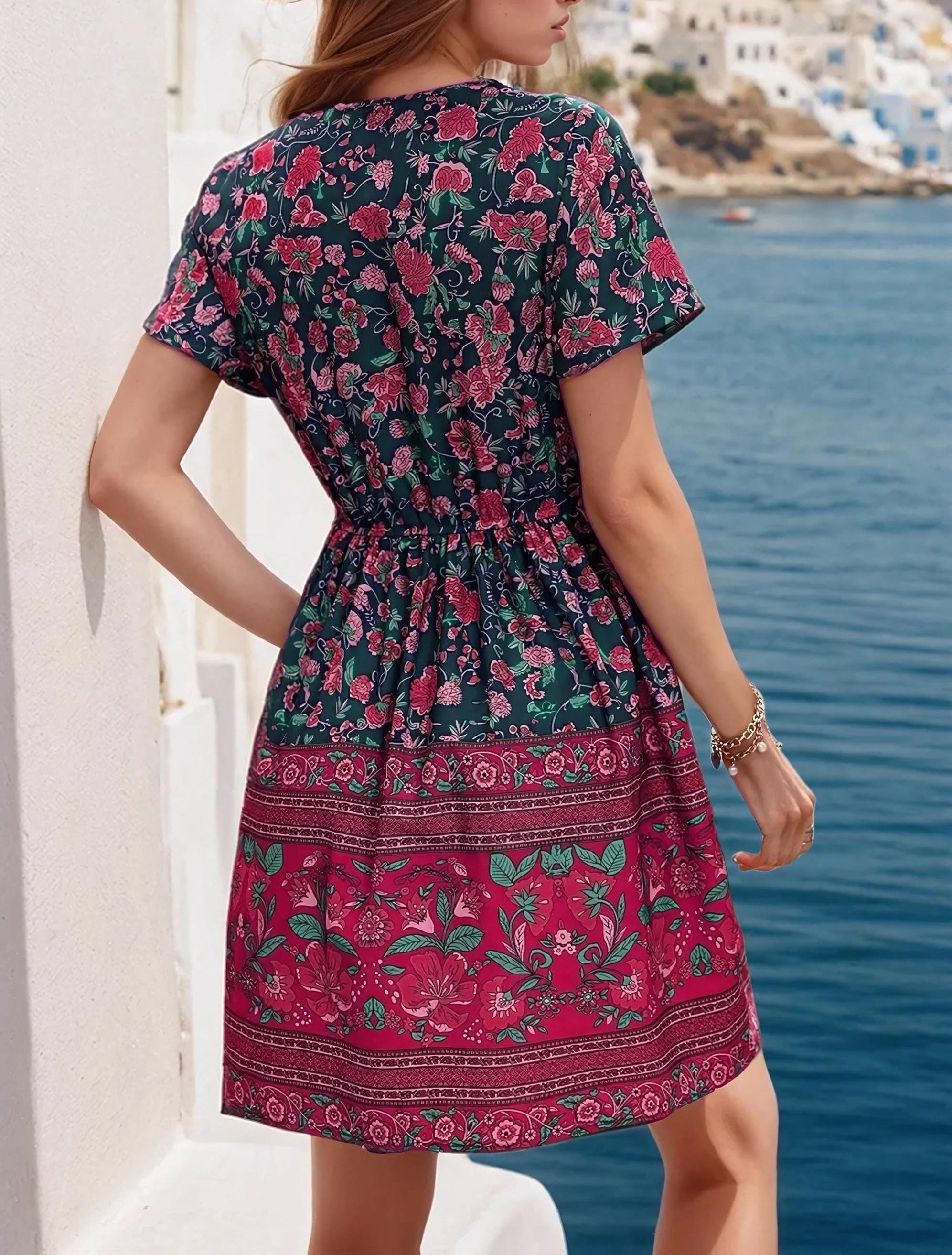 Boho Dress Sewing pattern | XS- XXL | Dress pattern | Wrap Dress | Summer dress | Women sewing pattern | Sewing Patterns | Short Dress