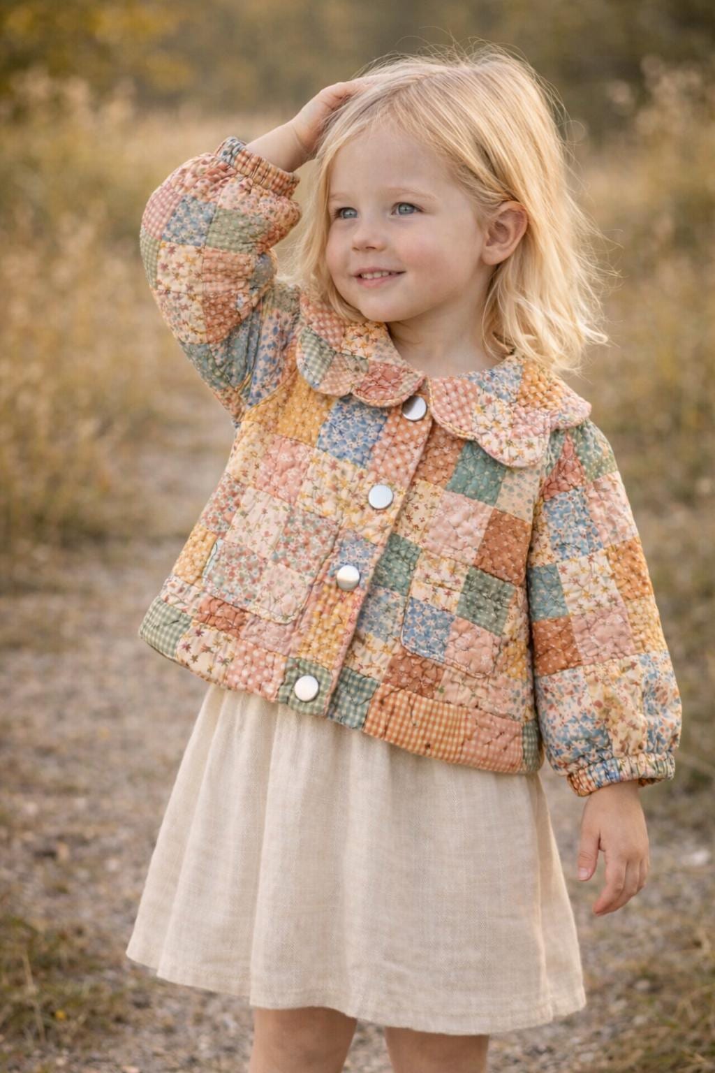Quilted Jacket Sewing Pattern for Kids, Jacket Pattern, Kids Pattern, PDF Pattern, Beginner Pattern, Sewing Pattern Toddlers, Coat Pattern