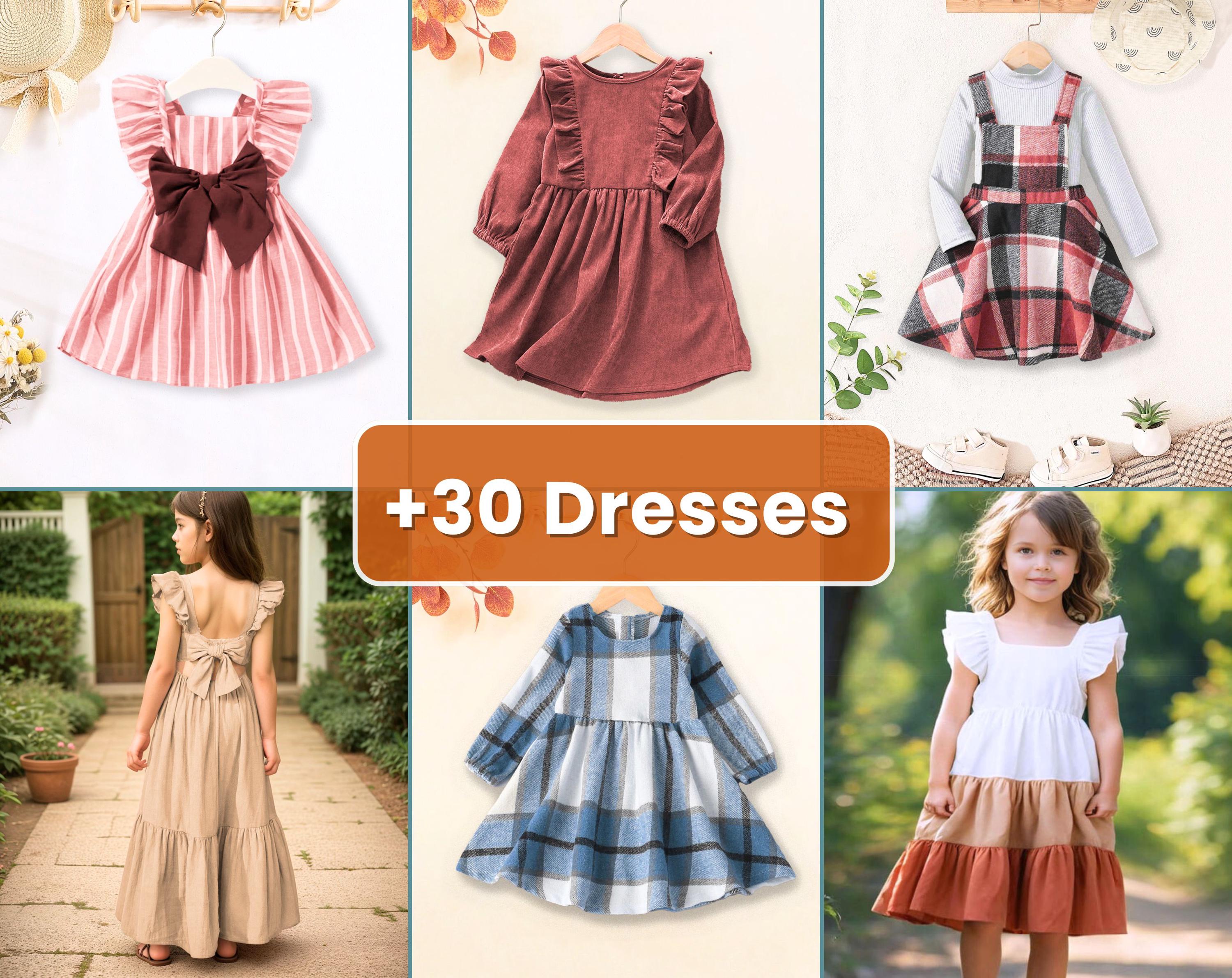 Sewing Patterns for Kids, Sewing Patterns, Kids Patterns, Top Pattern, Dress Pattern, Baby Patterns, Beginner Kids Pattern, Girl Patterns