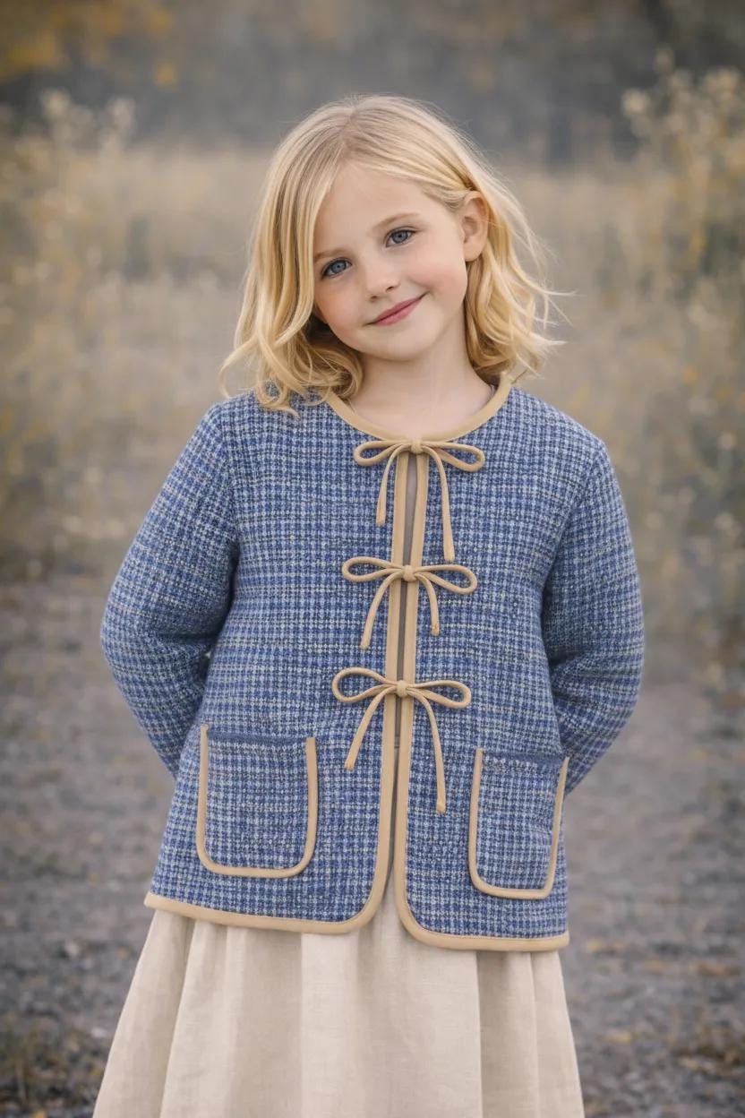 Jacket Sewing Pattern for Kids, Jacket Pattern, Kids Pattern, PDF Pattern, Beginner Pattern, Sewing Pattern Toddlers, Kids Quilted Jacket