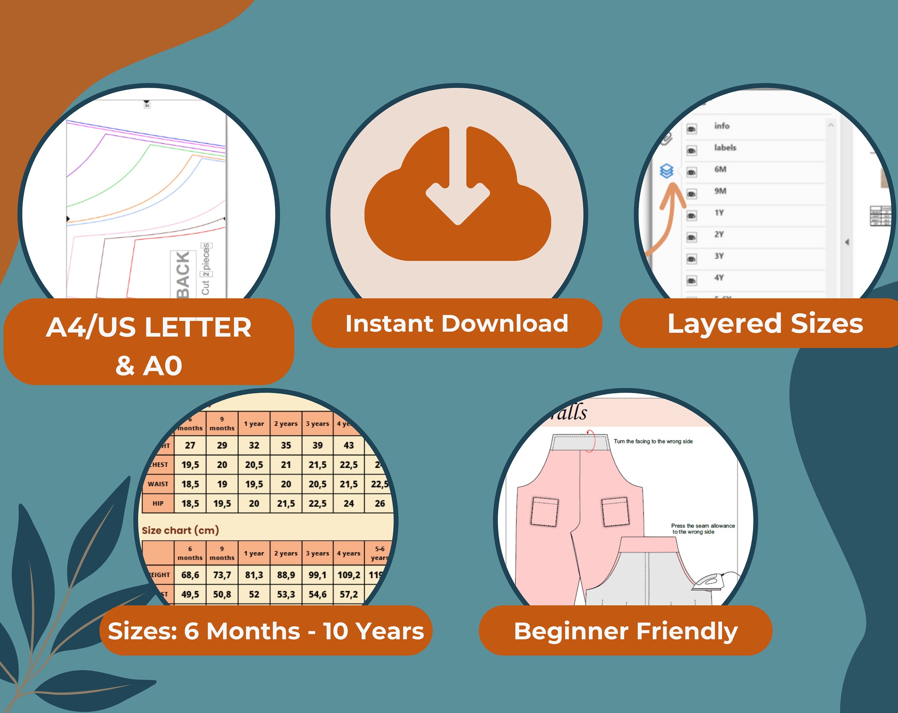 Dress Sewing Pattern for Kids, Dress Pattern, Kids Pattern, Girl Dress Pattern, Beginner Pattern, Sewing Pattern Toddlers, PDF Pattern