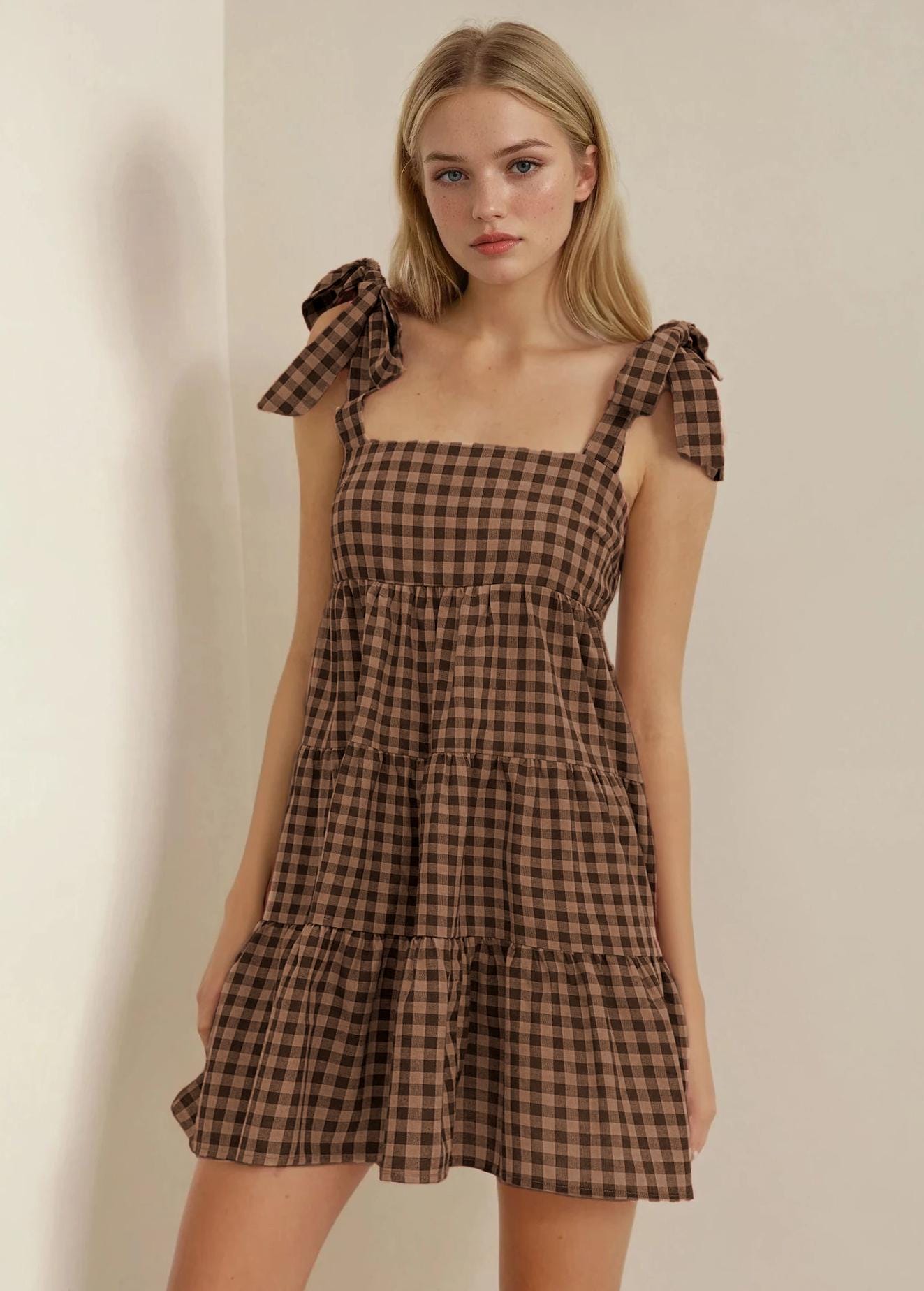 Summer Dress Sewing Pattern | Shoulder Tie Dress Pattern | Tiered Dress Pattern | Gathered Dress Pattern | Ruffle Dress Pattern Women