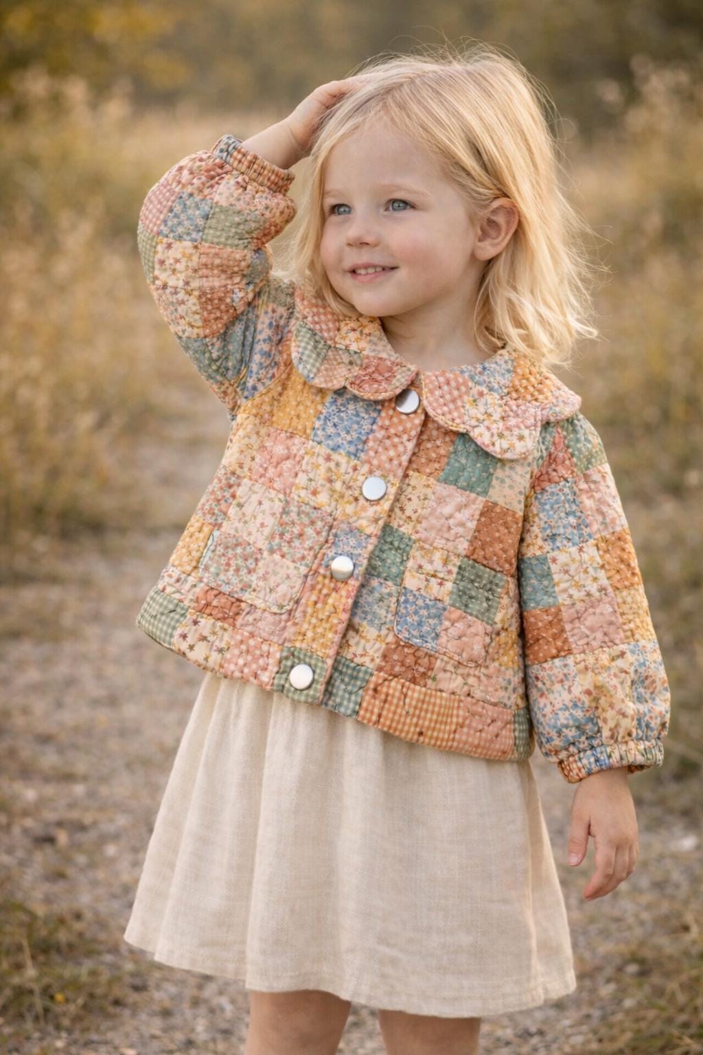Quilted Jacket Sewing Pattern for Kids, Jacket Pattern, Kids Pattern, PDF Pattern, Beginner Pattern, Sewing Pattern Toddlers, Coat Pattern