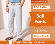 Men Pants Pattern | Linen Pants Pattern | Sewing Pattern for Men | Men Summer Pants | Men's Sewing Pattern | Trousers Sewing Pattern for Men