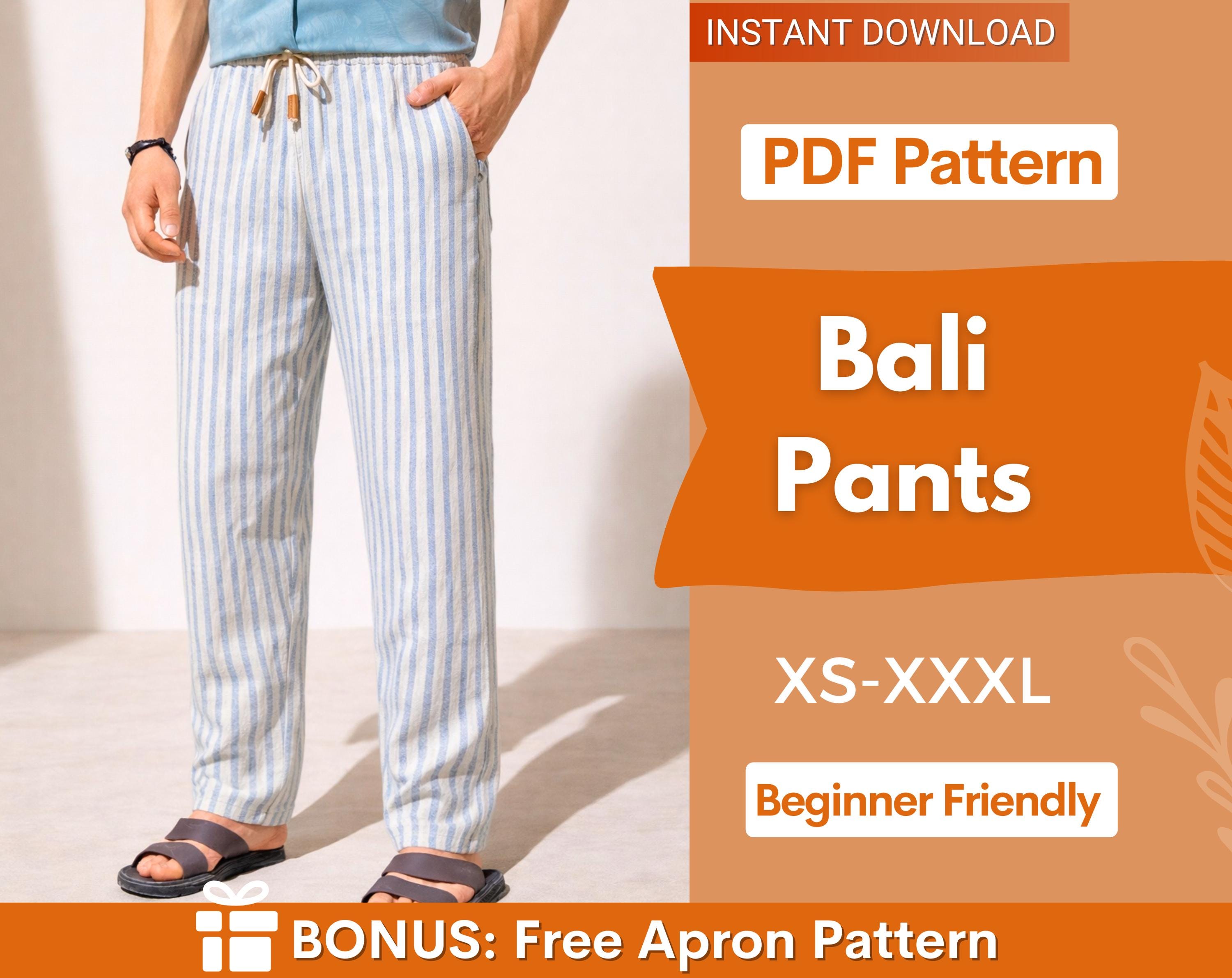 Men Pants Pattern | Linen Pants Pattern | Sewing Pattern for Men | Men Summer Pants | Men's Sewing Pattern | Trousers Sewing Pattern for Men