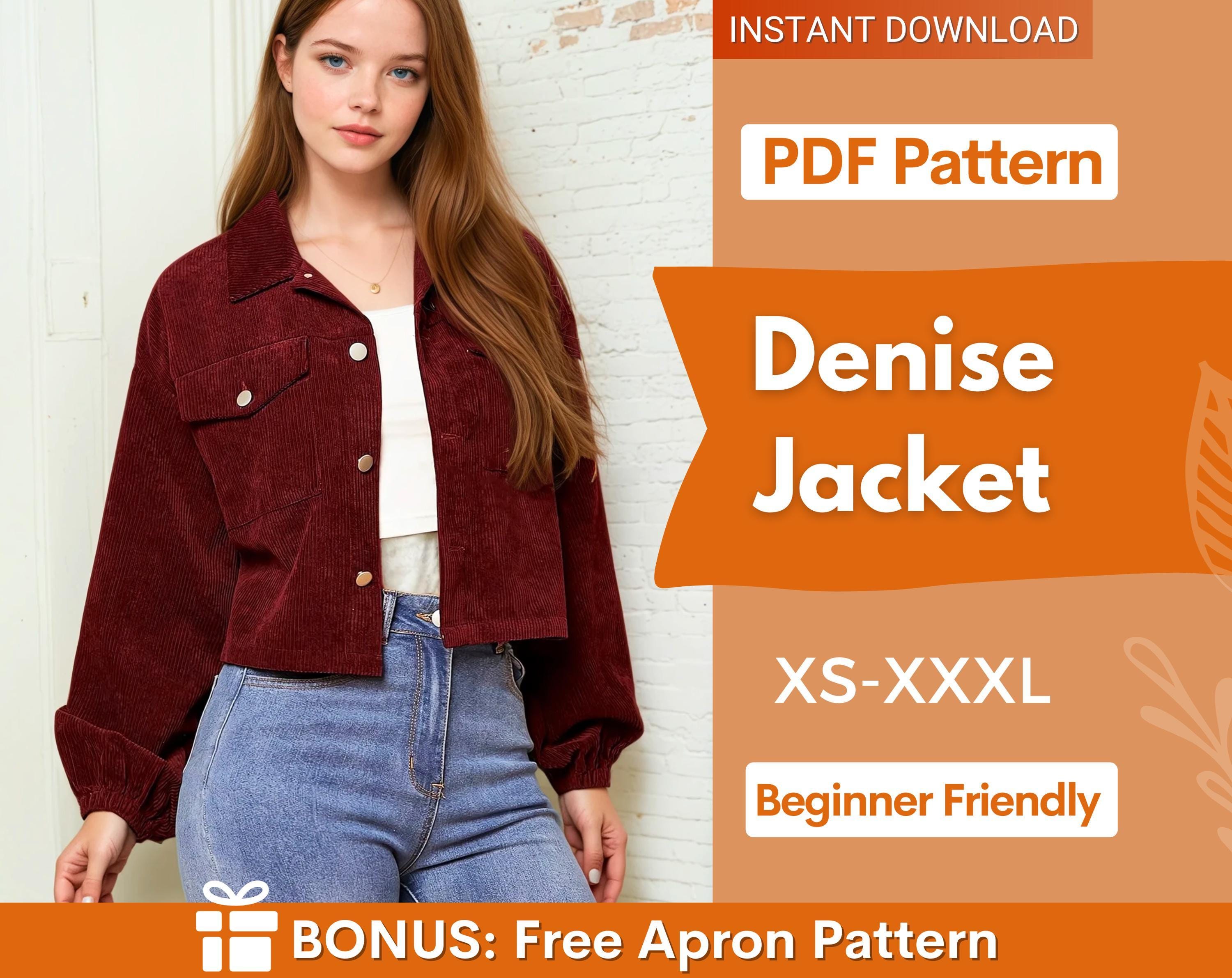 Jacket Sewing Pattern | Women Jacket Pattern | Sewing Patterns for Women | Button Jacket | Coat Pattern | Winter Sewing Pattern PDF Sewing
