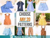 Create your Bundle, Sewing Patterns, Sewing Patterns for Kids PDF, Kids Sewing pattern PDF, Patterns Sewing, Kids Sewing Patterns
