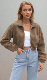 Jacket Pattern, Women Jacket Sewing Pattern, Crop Jacket, Teddy Jacket, Zip Up Jacket,  Crop Jacket Women Sewing Pattern, Beginner Pattern