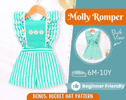 Romper Sewing Pattern for Kids, Romper Pattern, Kids Pattern, Overall Pattern, Beginner Pattern, Sewing Pattern Toddlers, Baby Pattern