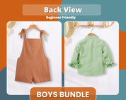 Boys Bundle, Kids Pattern, Sewing Patterns for Kids, PDF Pattern, Beginner Pattern, Romper Pattern, Kids Sewing Patterns, Shirt Pattern