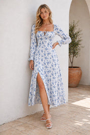 Louise Dress Sewing Pattern | Maxi Dress Pattern | Long Sleeved Dress | Women Dress Pattern | Sewing Patterns for Women Slit Dress