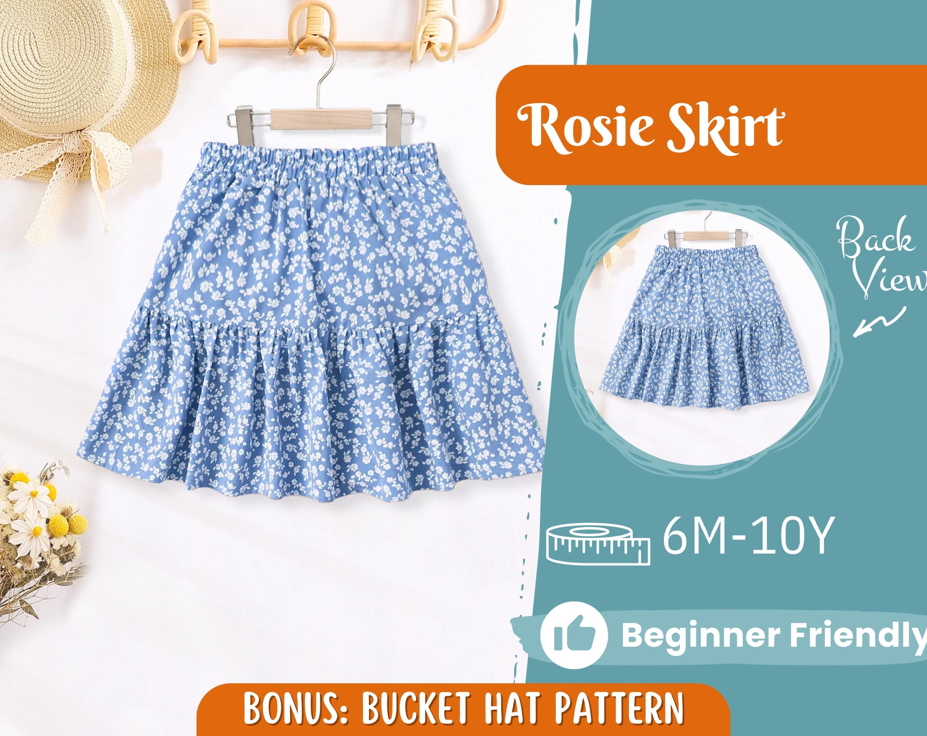 Skirt Sewing Pattern for Kids, Skirt Pattern, Kids Pattern, PDF Pattern, Beginner Pattern, Sewing Pattern Toddlers, Baby Pattern, Girl Skirt