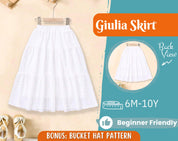 Maxi Skirt Sewing Pattern for Kids, Skirt Pattern, Kids Pattern, PDF Pattern, Beginner Pattern, Sewing Pattern Toddlers, PDF Sewing Pattern