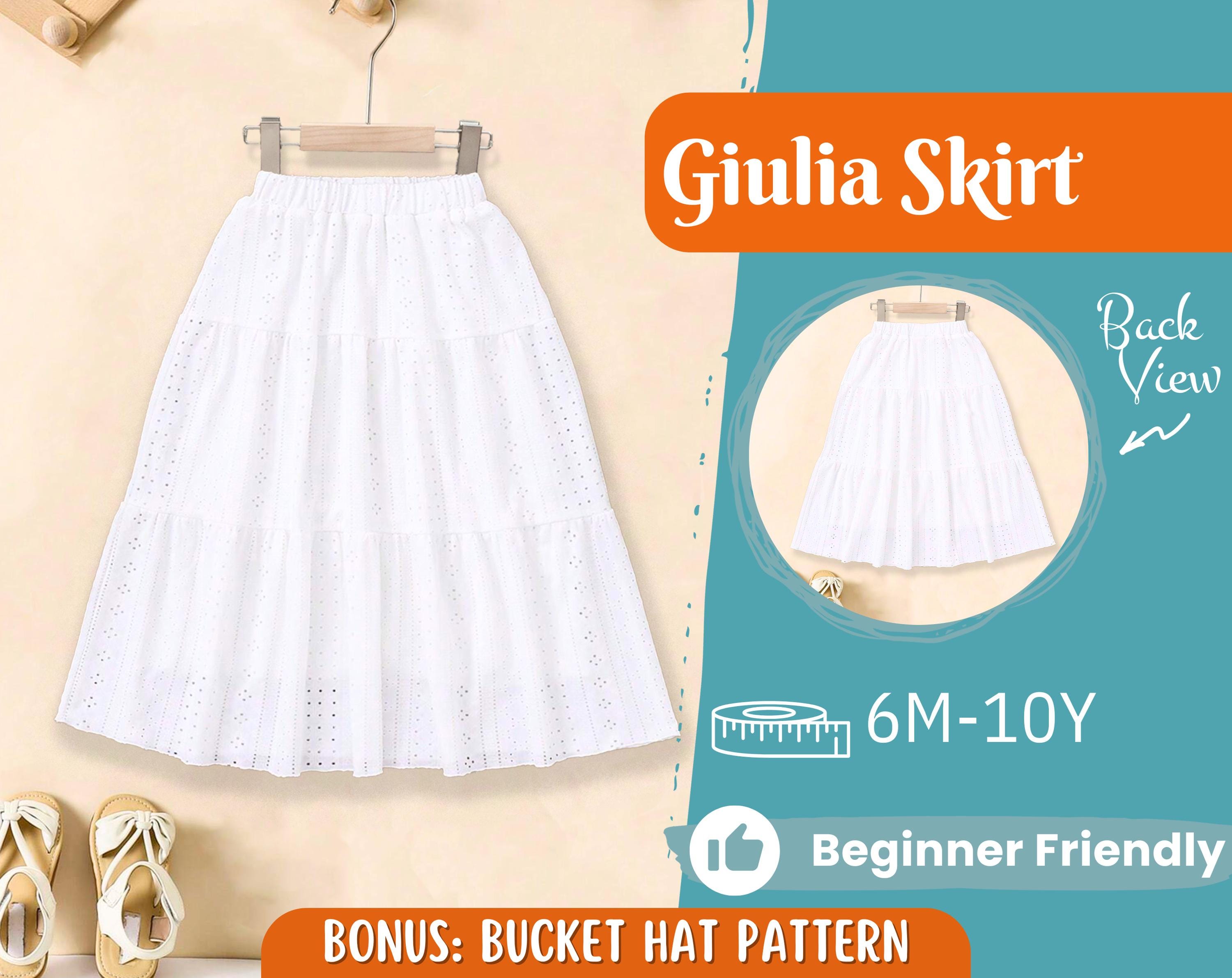 Maxi Skirt Sewing Pattern for Kids, Skirt Pattern, Kids Pattern, PDF Pattern, Beginner Pattern, Sewing Pattern Toddlers, PDF Sewing Pattern
