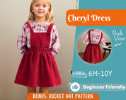 Dress Sewing Pattern for Kids, Dress Pattern, Kids Pattern, Overall Dress Pattern, Beginner Pattern, Sewing Pattern Toddlers, Baby Pattern