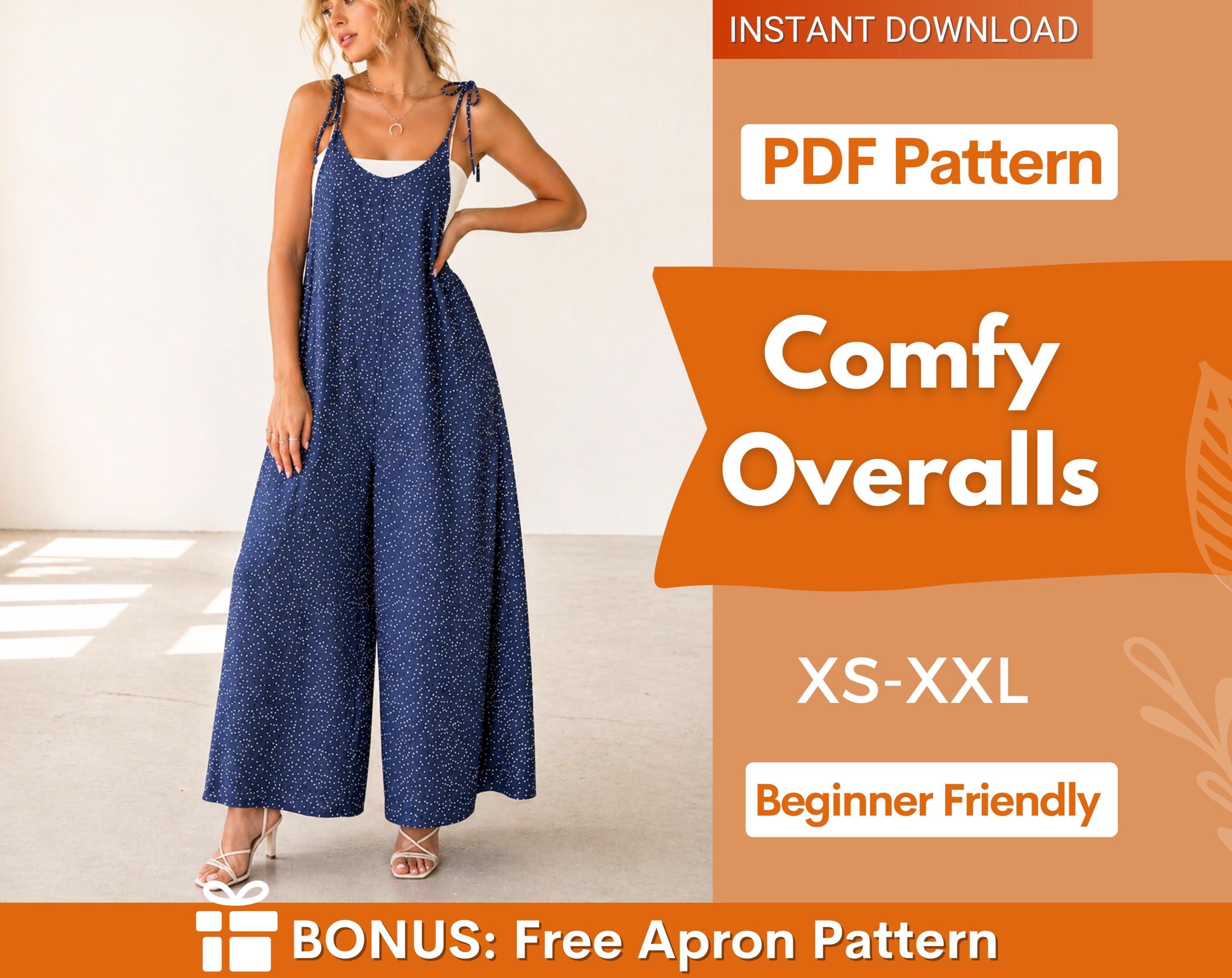 Overalls Sewing Pattern | Women Pattern | Overalls pattern | Jumpsuit Pattern | Women Jumpsuits | Sewing Patterns | Overalls for Women