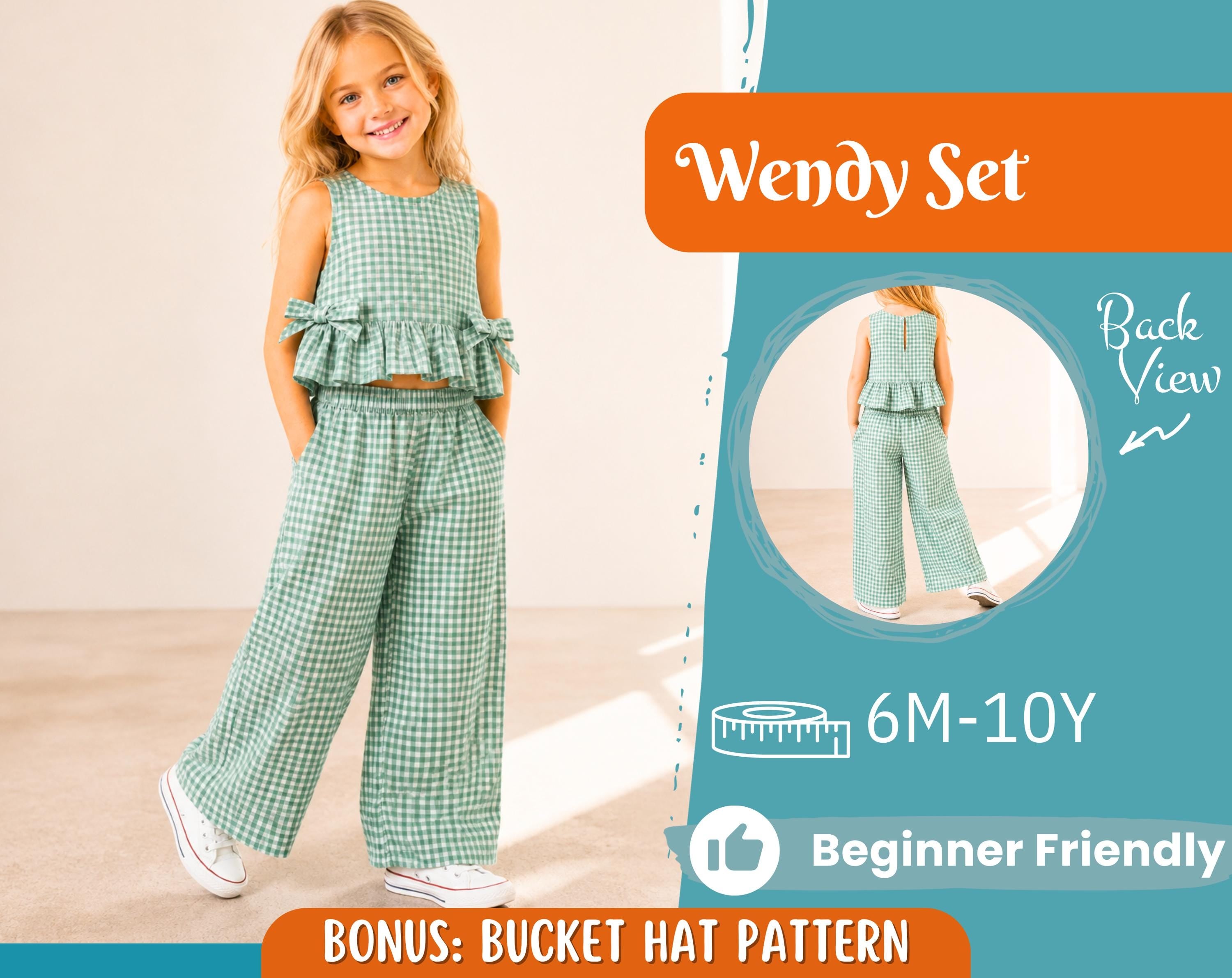 Top and Pants Pattern for Kids, Top Pattern, Kids Pattern, PDF Pattern, Beginner Pattern, Sewing Pattern Toddlers, Pants Pattern