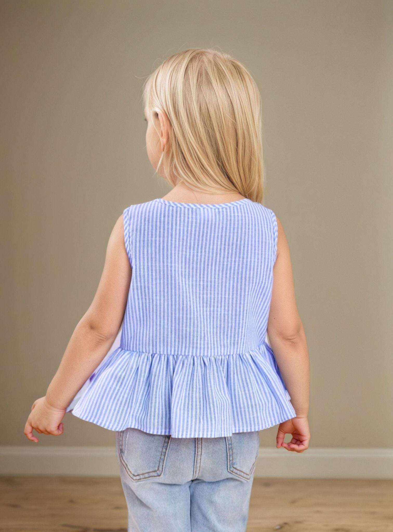Top Sewing Pattern for Kids, Top Pattern, Kids Pattern, Girl Pattern, Beginner Pattern, Sewing Pattern Toddlers, PDF Pattern